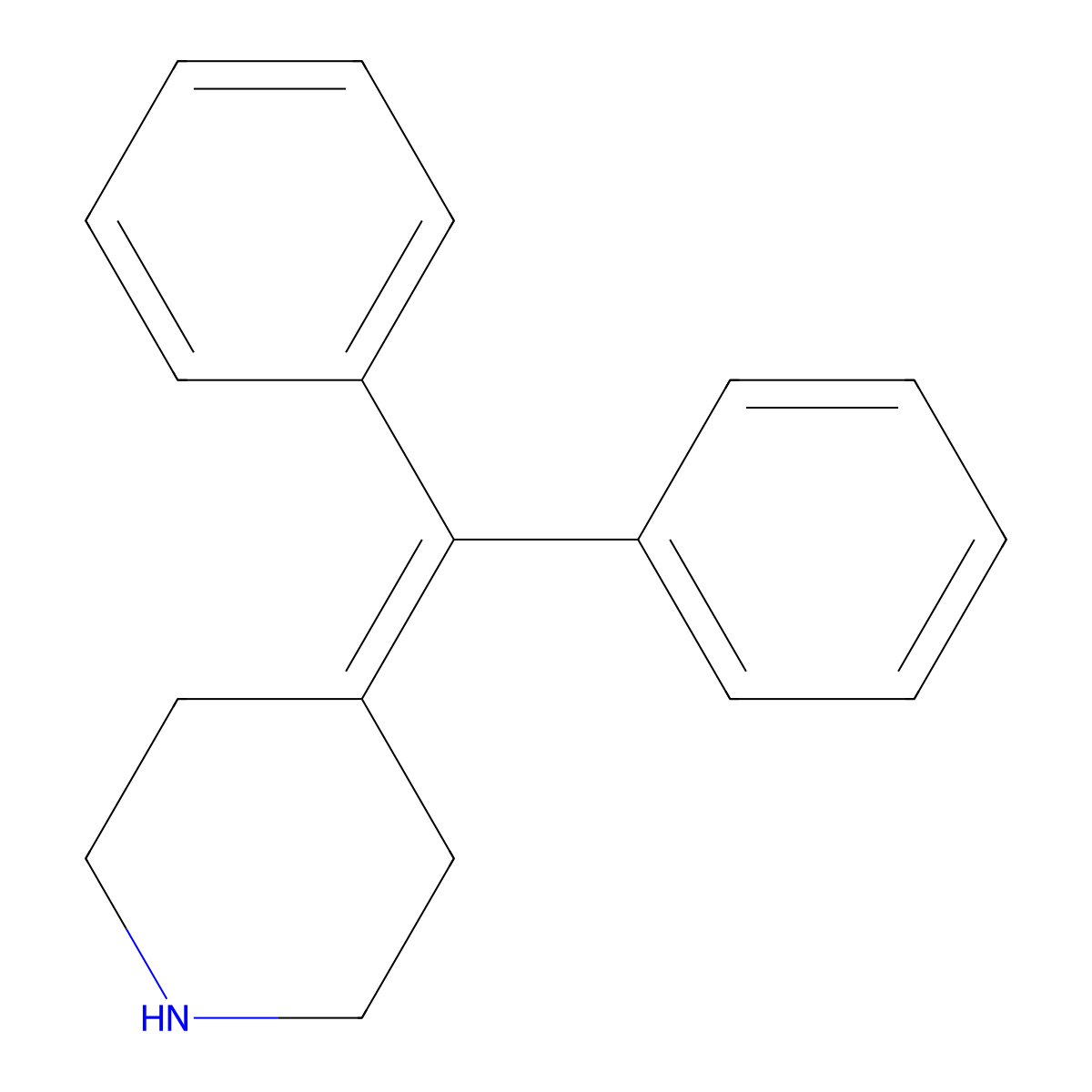 4-(Diphenylmethylene)piperidine molecular structure, CAS 50706-57-5