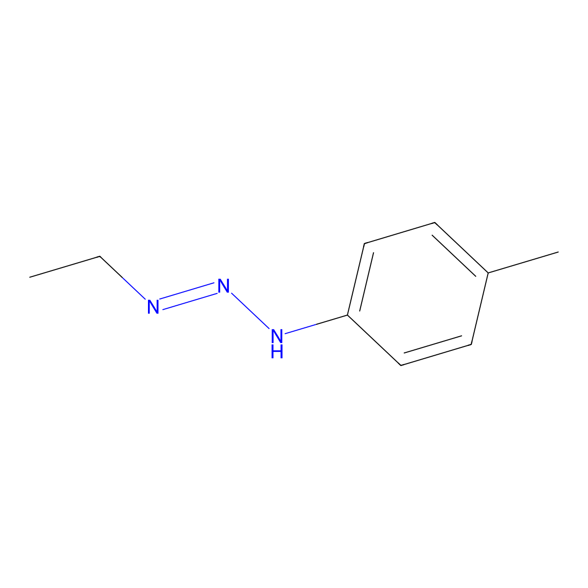 1-Ethyl-3-p-tolyltriazene molecular structure, CAS 50707-40-9