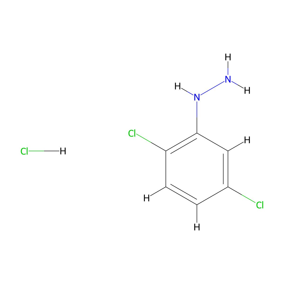(2,5-Dichlorophenyl)hydrazine monohydrochloride molecular structure, CAS 50709-35-8