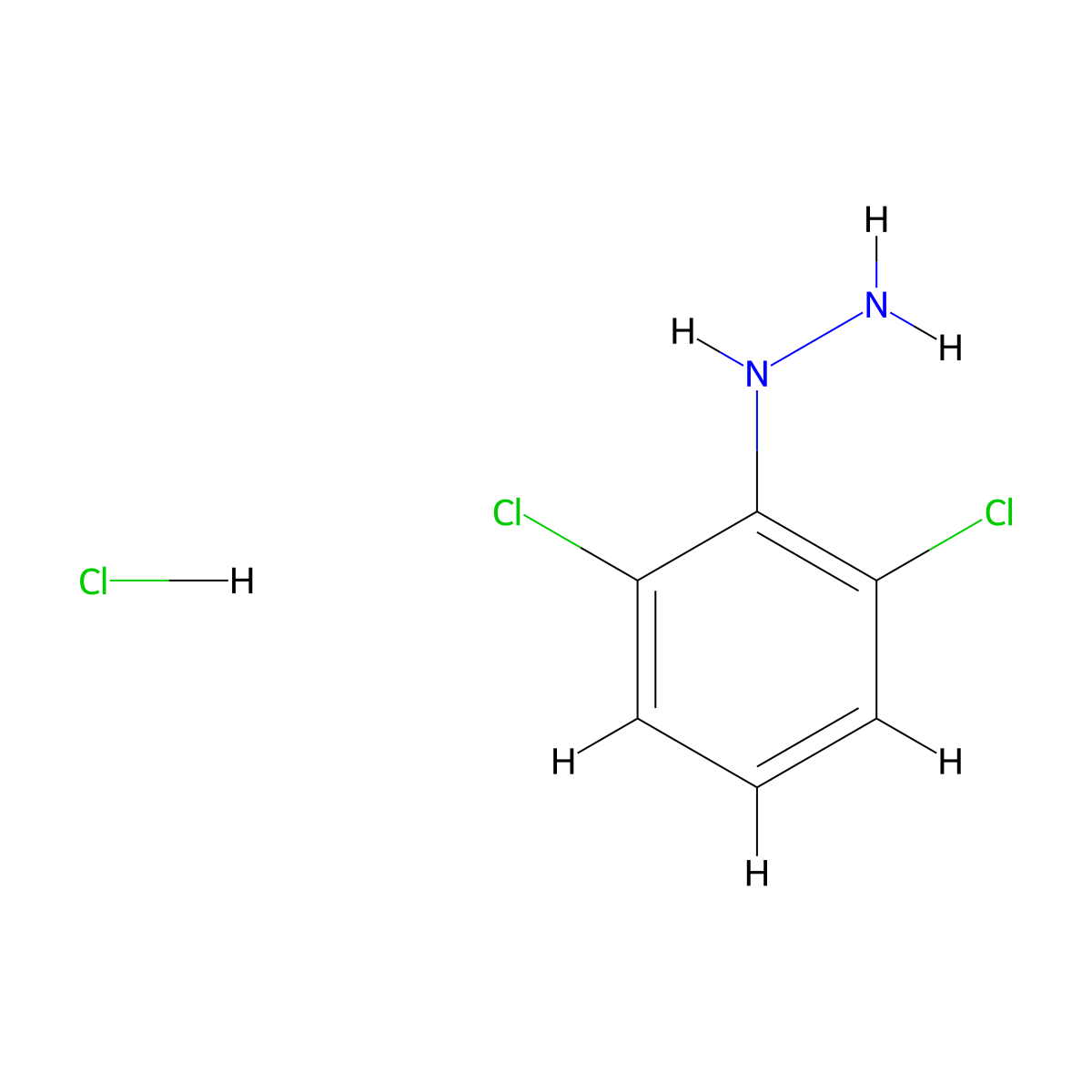 (2,6-Dichlorophenyl)hydrazine monohydrochloride molecular structure, CAS 50709-36-9