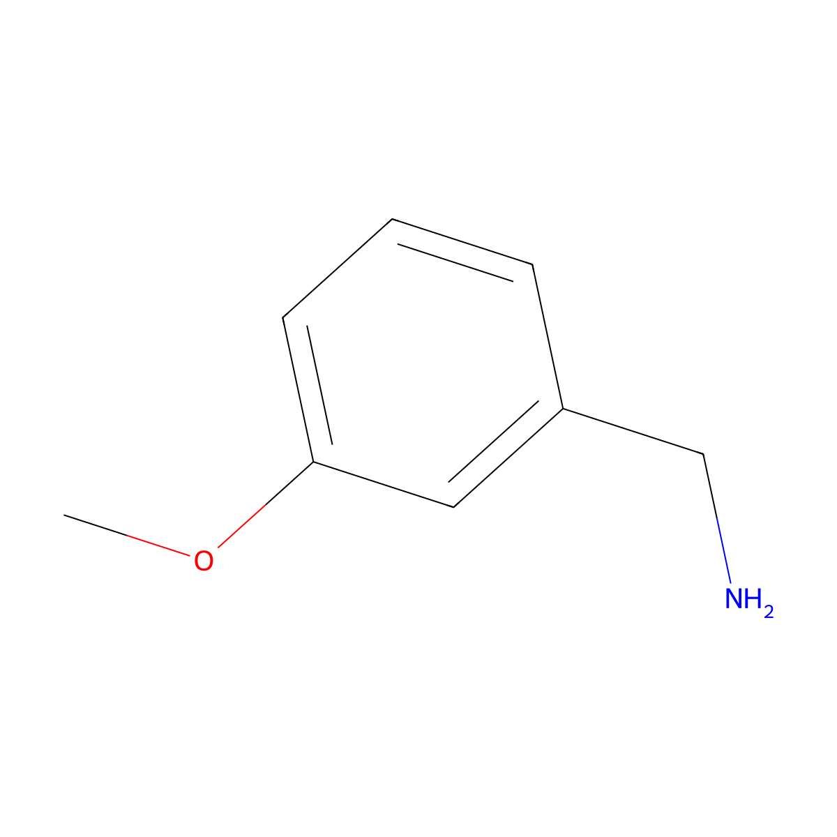 3-Methoxybenzylamine molecular structure, CAS 5071-96-5