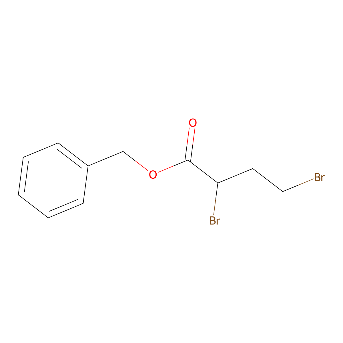 Benzyl 2,4-dibromobutanoate molecular structure, CAS 50712-74-8