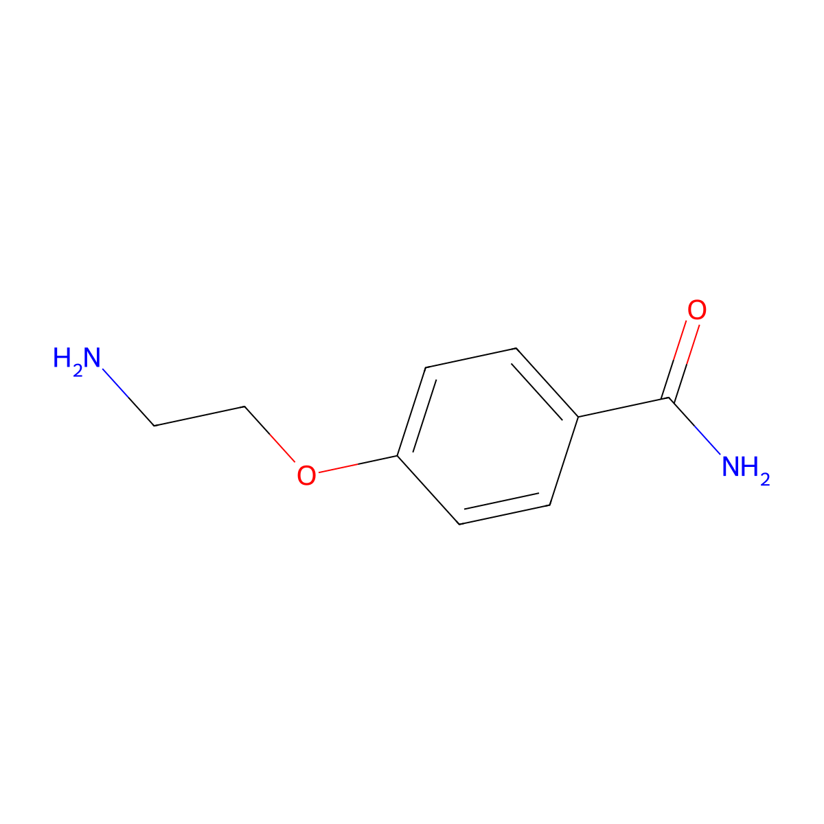 4-(2-Aminoethoxy)benzamide molecular structure, CAS 50714-69-7