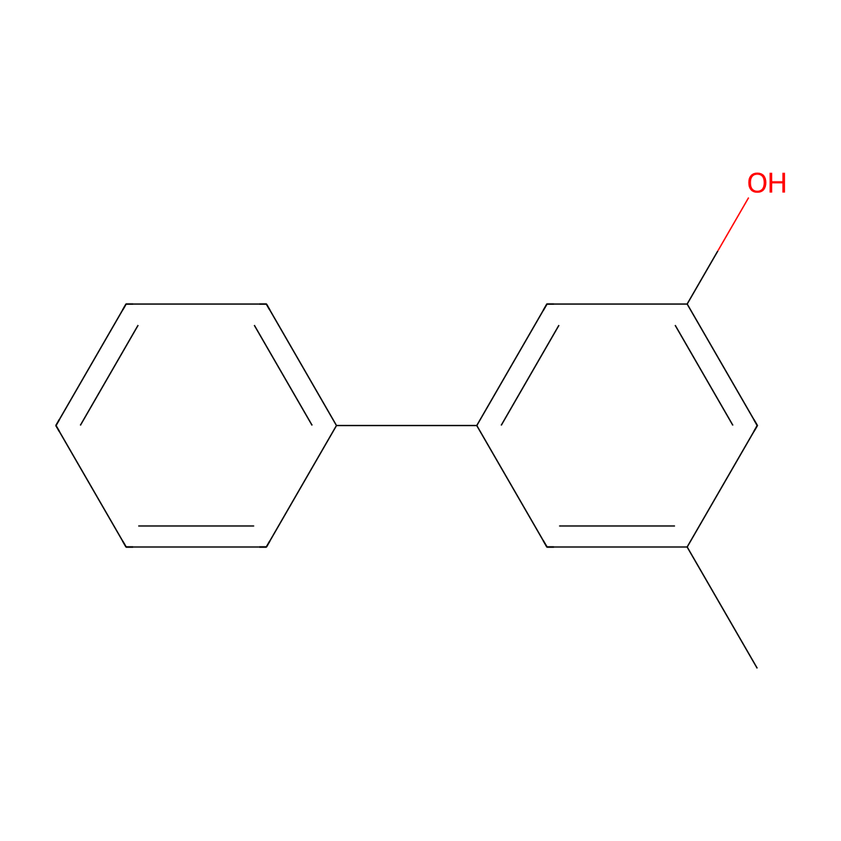 3-Methyl-5-phenylphenol molecular structure, CAS 50715-82-7