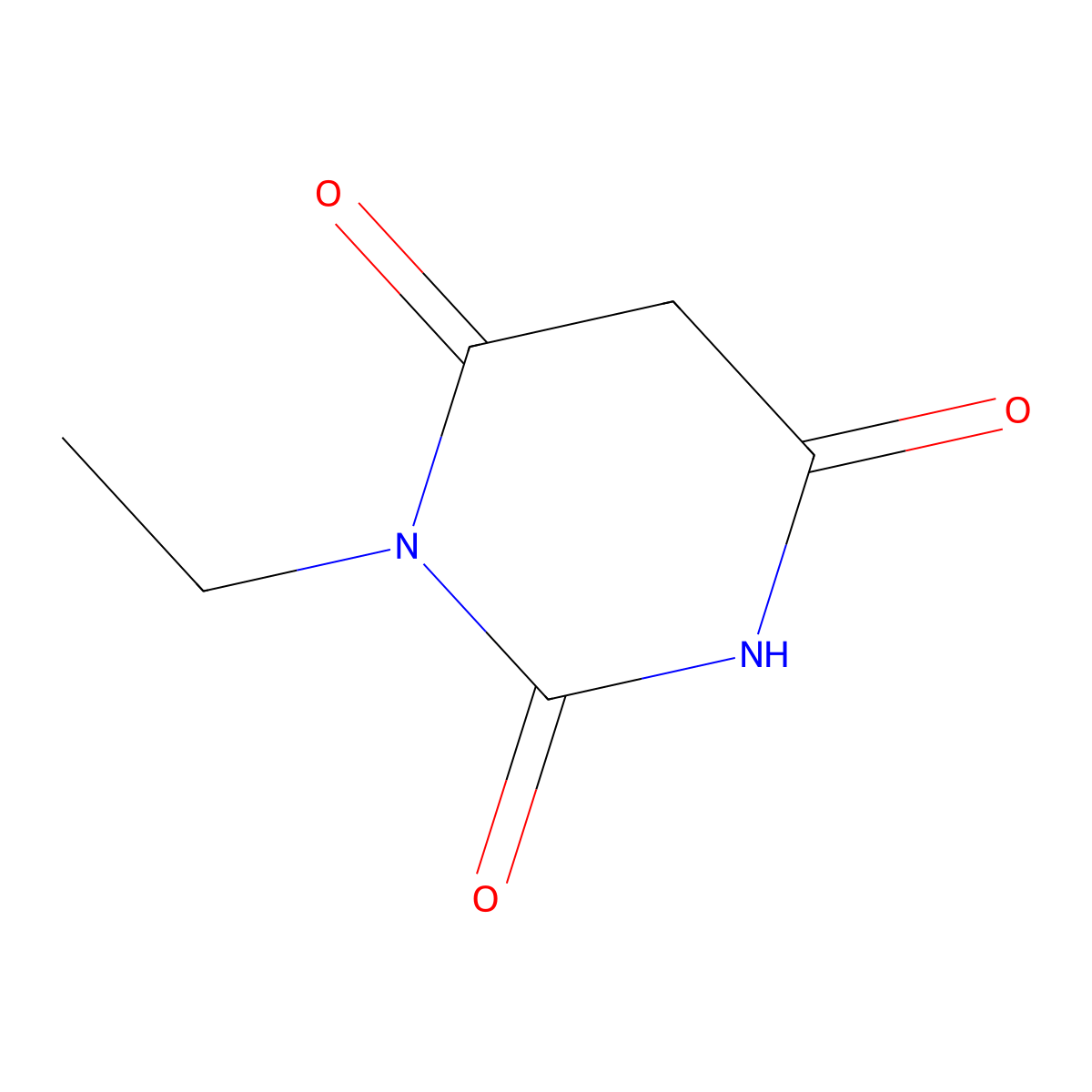 1-Ethyl-1,3-diazinane-2,4,6-trione molecular structure, CAS 50721-57-8