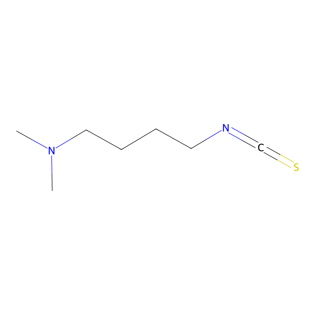 4-Isothiocyanato-N,N-dimethylbutan-1-amine molecular structure, CAS 507231-28-9