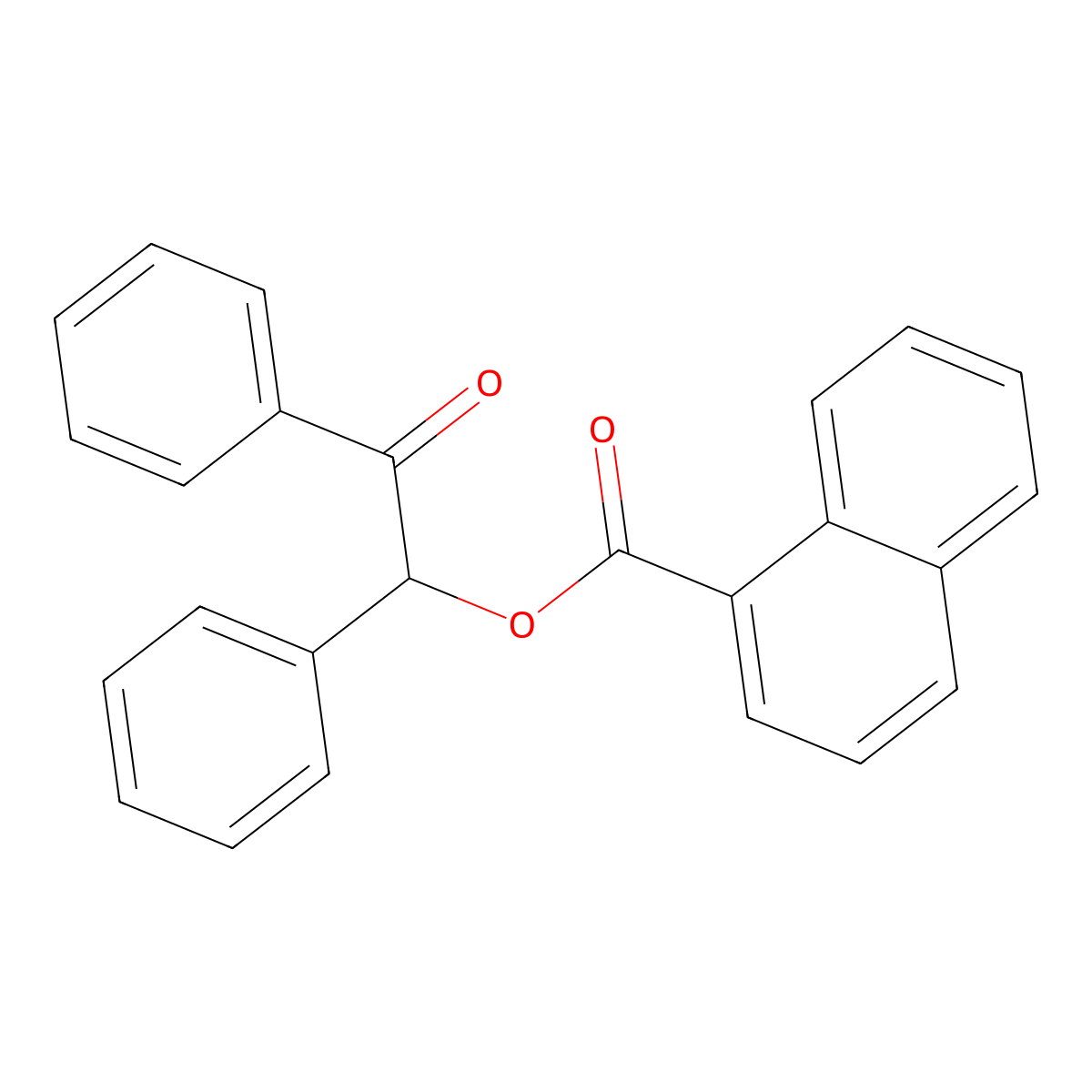 2-Oxo-1,2-diphenylethyl 1-naphthoate molecular structure, CAS 507240-13-3