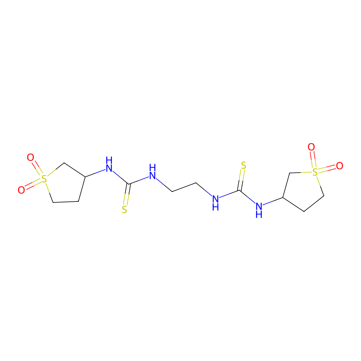 C12H22N4O4S4 molecular structure, CAS 507253-82-9
