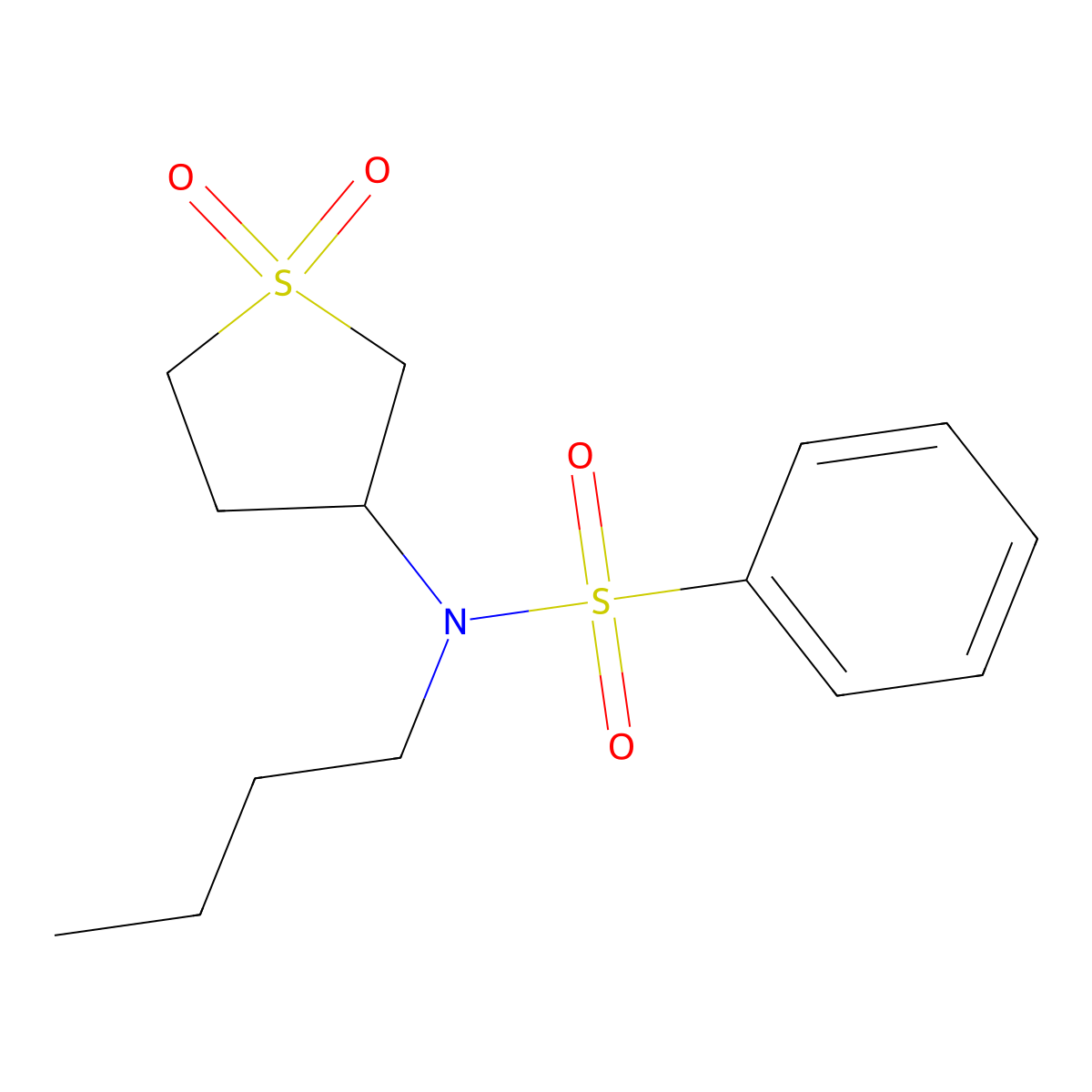 3-[Butyl(phenylsulfonyl)amino]-1-hydroxythiolan-1-one molecular structure, CAS 507257-19-4