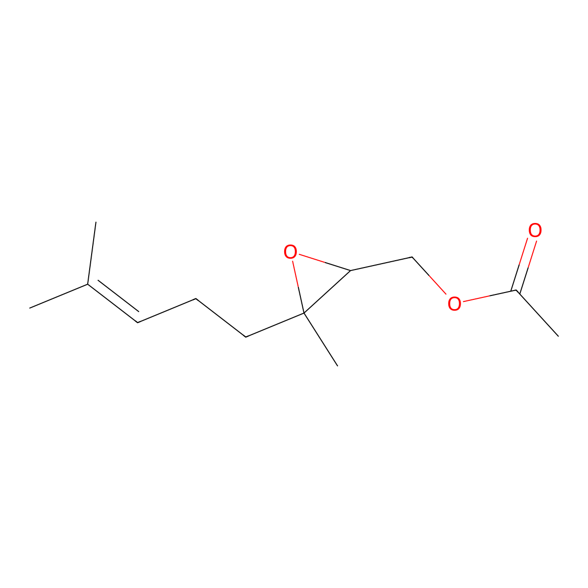 [3-Methyl-3-(4-methylpent-3-enyl)oxiran-2-yl]methyl acetate molecular structure, CAS 50727-95-2