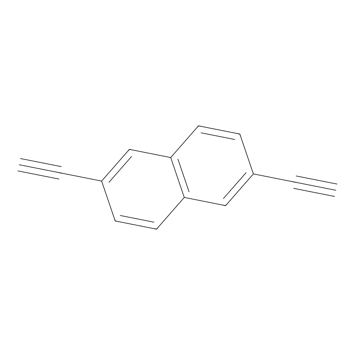 2,6-Diethynylnaphthalene molecular structure, CAS 507276-82-6