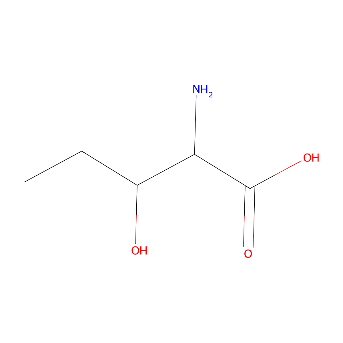 (2S)-2-Amino-3-hydroxypentanoic acid molecular structure, CAS 50730-79-5