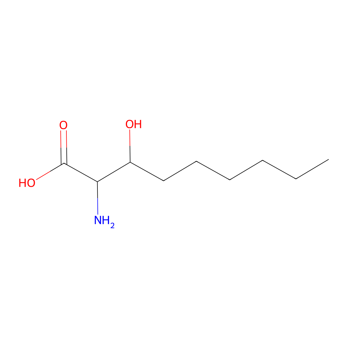 3-Hexylserine molecular structure, CAS 50730-85-3