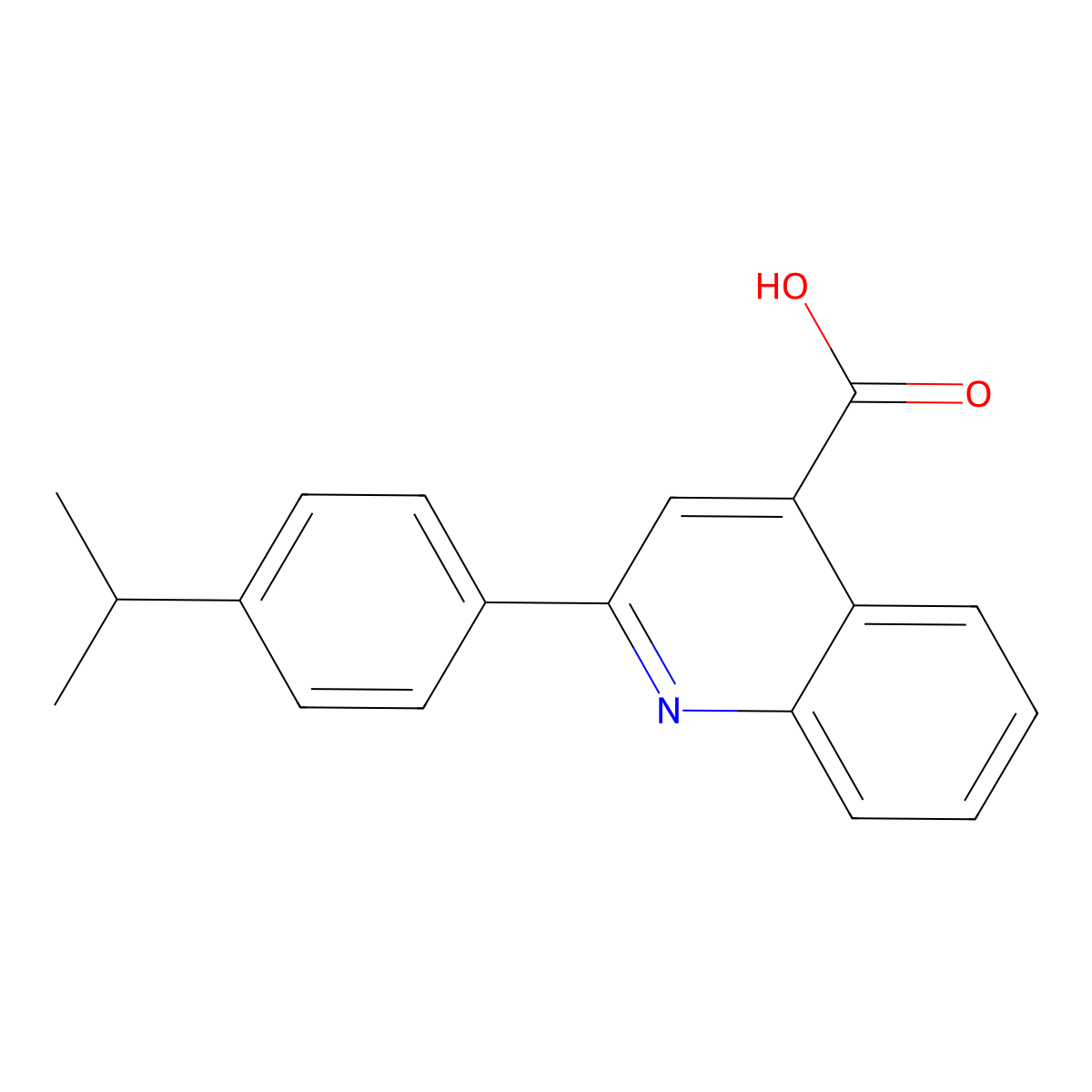 2-(4-Isopropylphenyl)quinoline-4-carboxylic acid molecular structure, CAS 50733-96-5