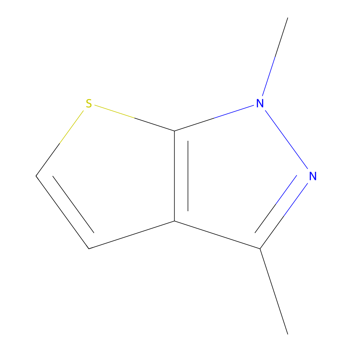 1,3-Dimethyl-1H-thieno[2,3-c]pyrazole molecular structure, CAS 50734-86-6