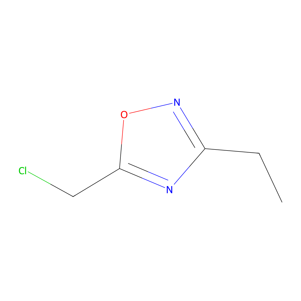 5-(Chloromethyl)-3-ethyl-1,2,4-oxadiazole molecular structure, CAS 50737-34-3