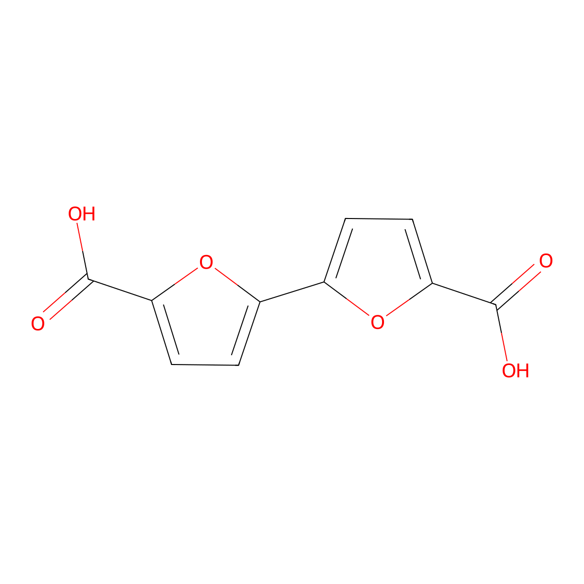 [2,2'-Bifuran]-5,5'-dicarboxylic acid molecular structure, CAS 50738-83-5