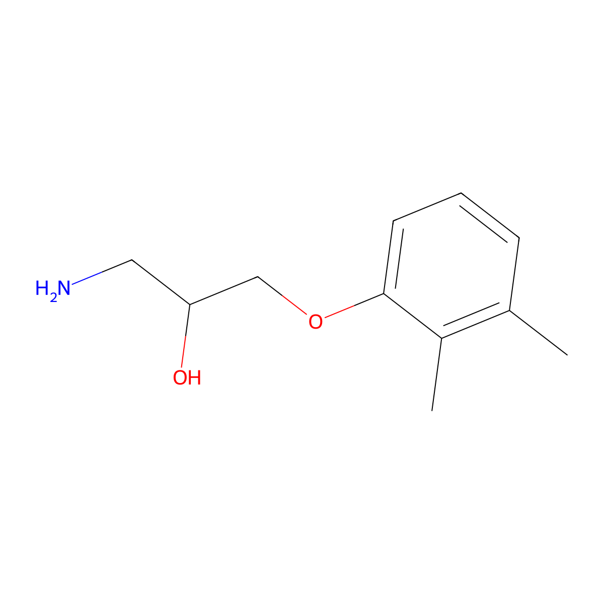 1-Amino-3-(2,3-dimethyl-phenoxy)-propan-2-ol molecular structure, CAS 50738-95-9