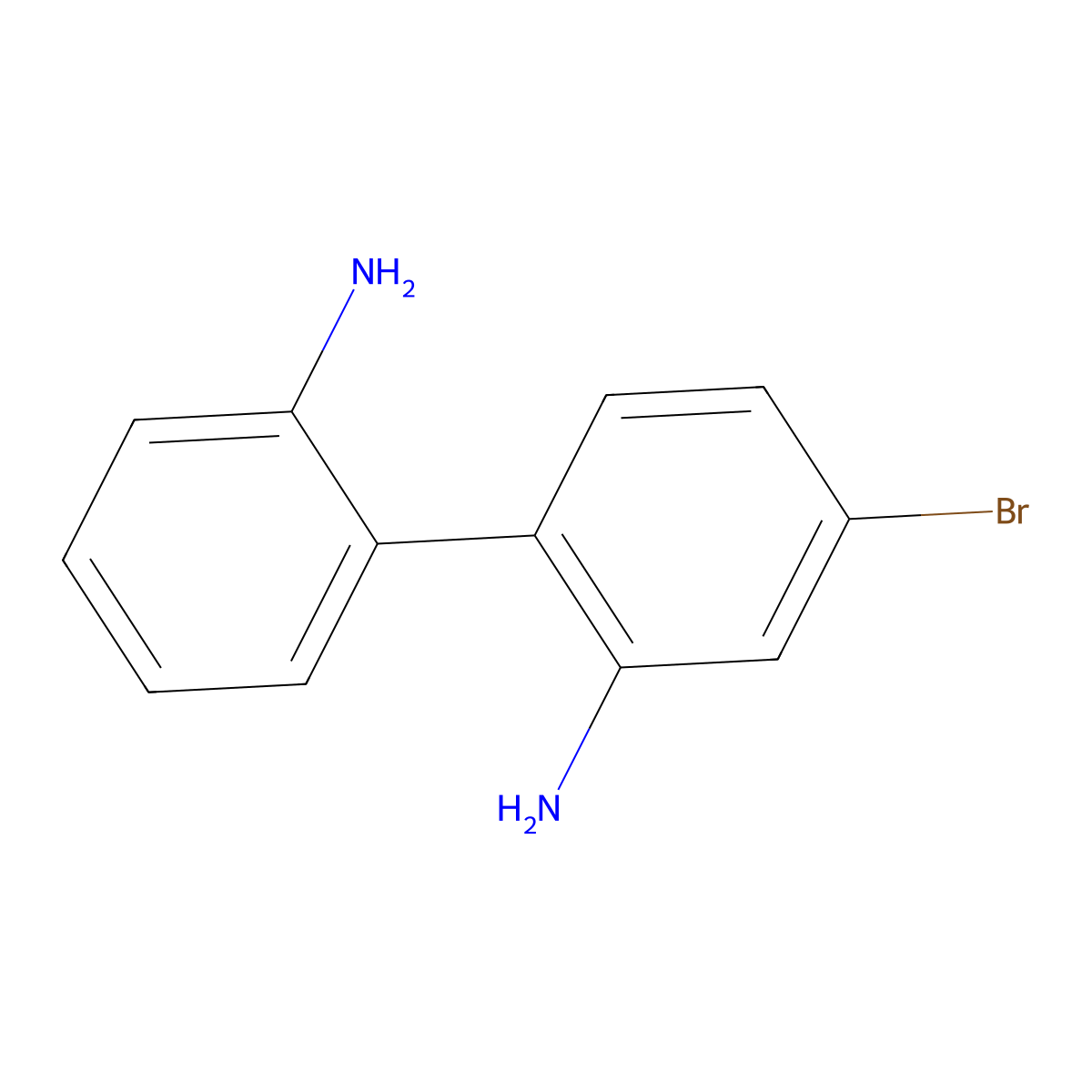 4-Bromo-2,2'-diaminobiphenyl molecular structure, CAS 5074-45-3