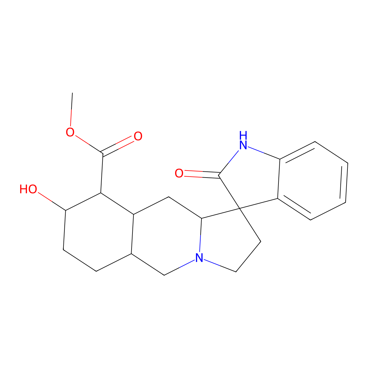 Yohimbine oxindole molecular structure, CAS 5074-58-8