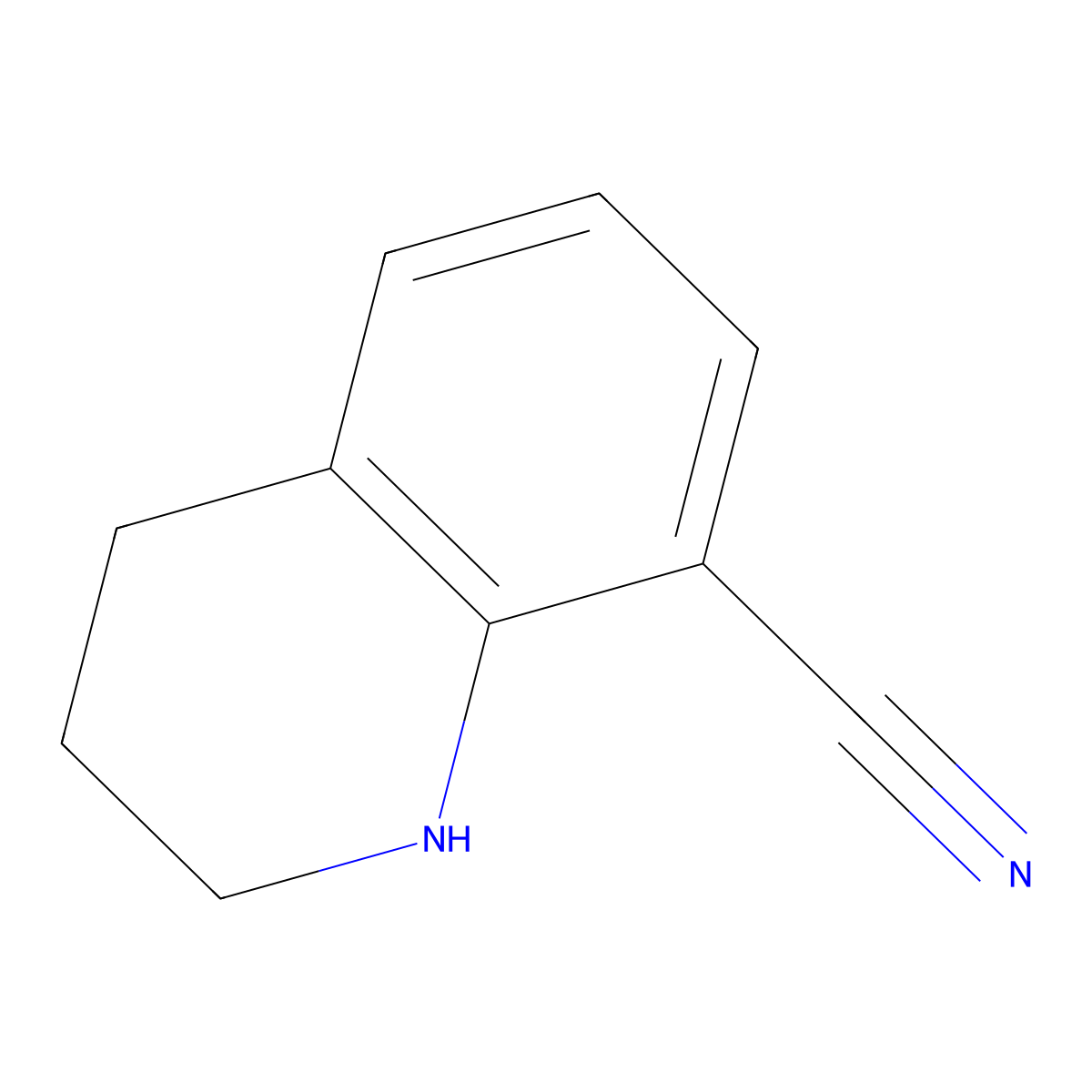 1,2,3,4-Tetrahydroquinoline-8-carbonitrile molecular structure, CAS 50741-37-2