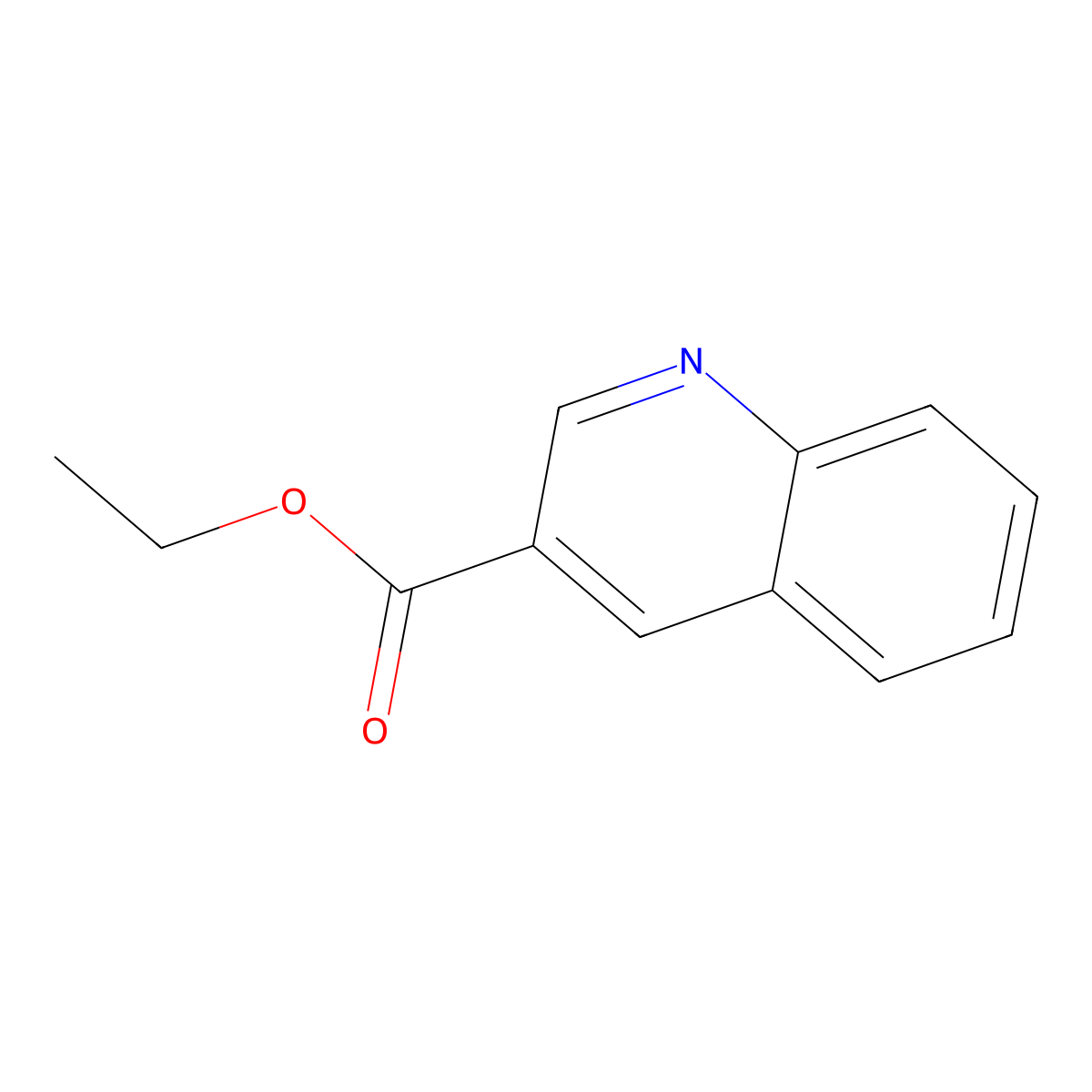 Ethyl quinoline-3-carboxylate molecular structure, CAS 50741-46-3