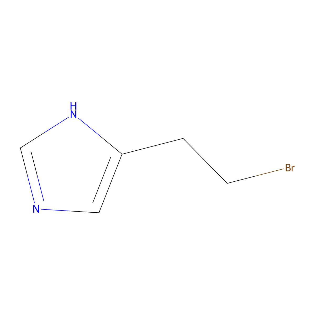 5-(2-bromoethyl)-1H-imidazole molecular structure, CAS 50743-04-9