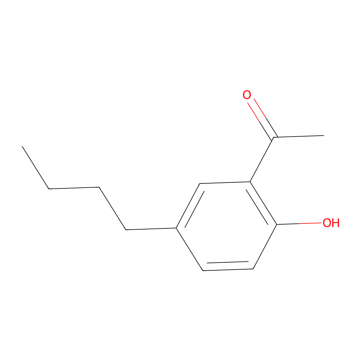 1-(5-Butyl-2-hydroxyphenyl)ethanone molecular structure, CAS 50743-14-1