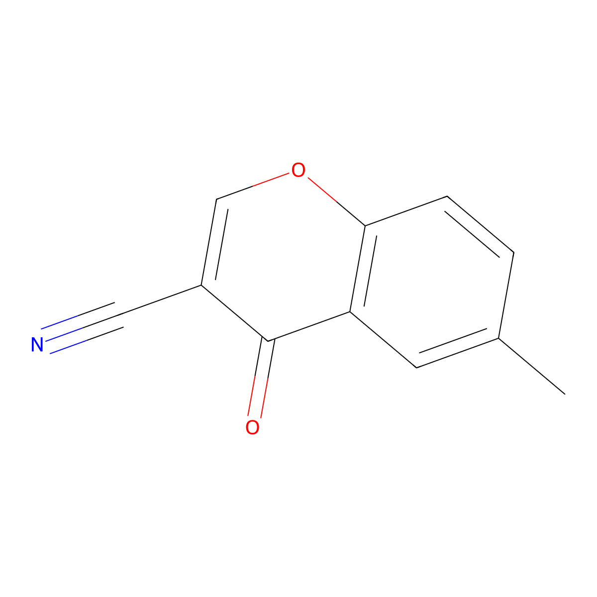 3-Cyano-6-methylchromone molecular structure, CAS 50743-18-5
