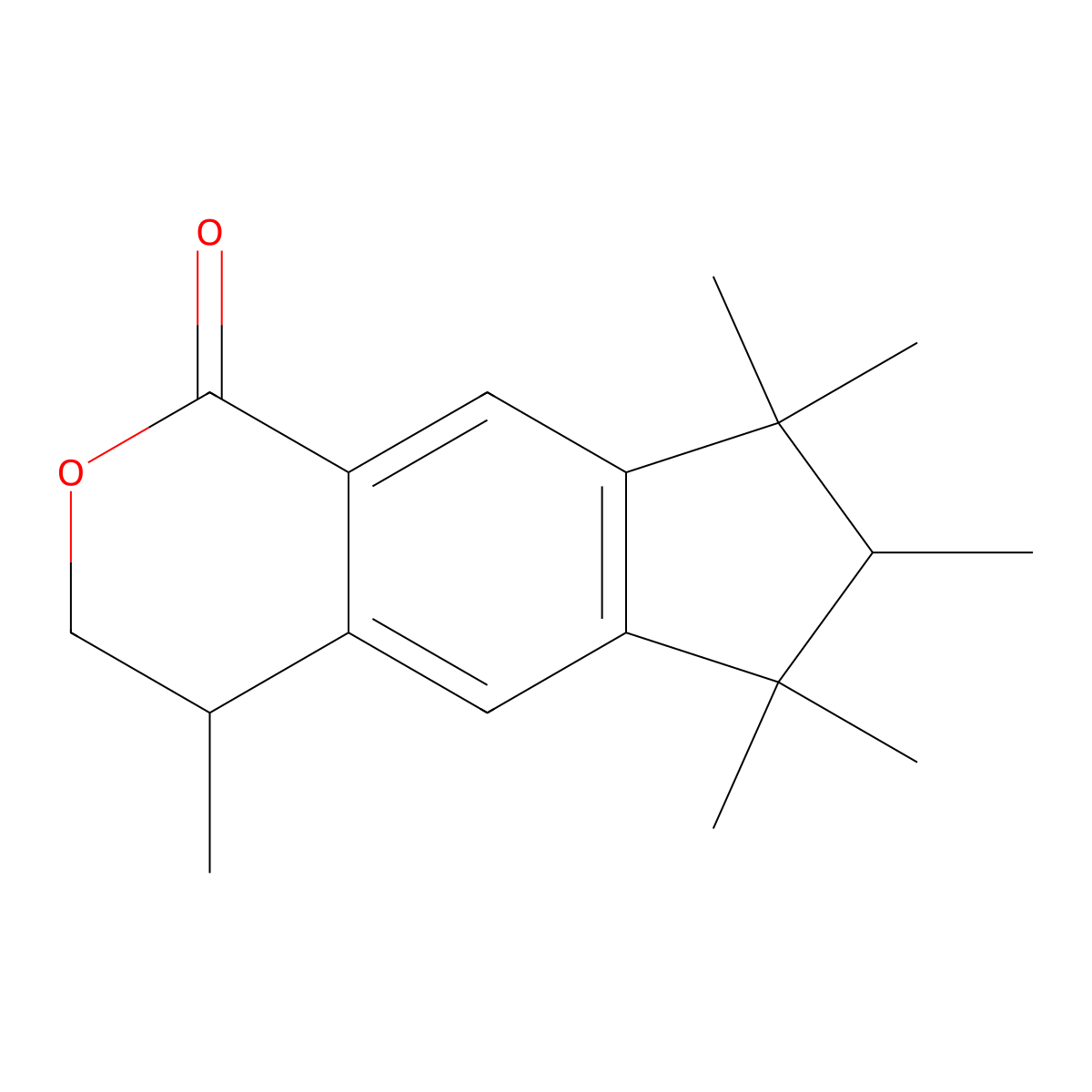 Galaxolidone molecular structure, CAS 507442-49-1