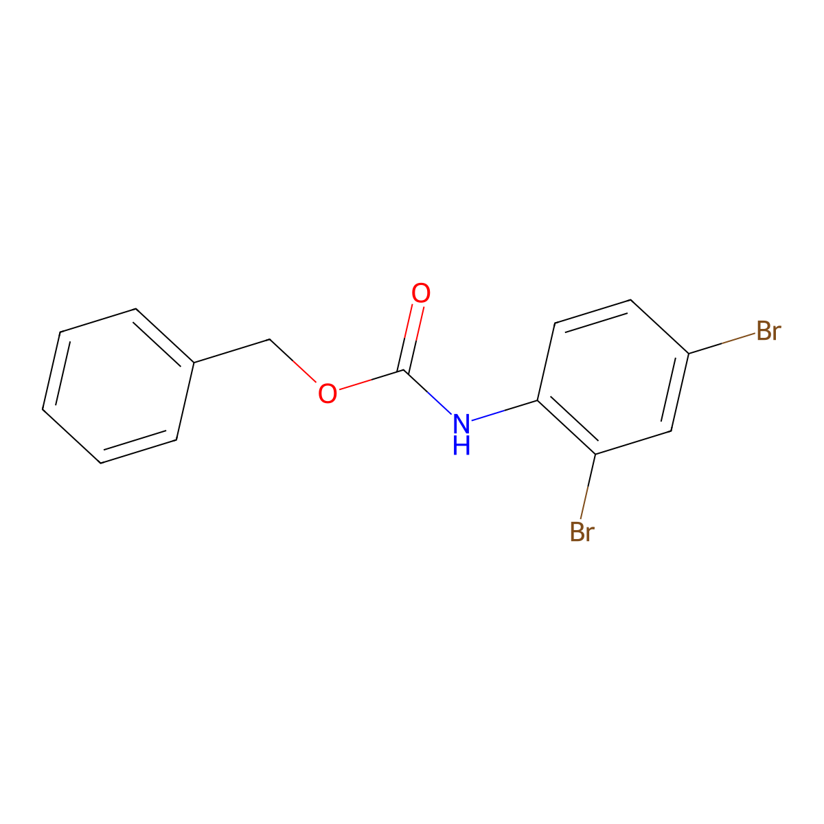 benzyl N-(2,4-dibromophenyl)carbamate molecular structure, CAS 507465-18-1