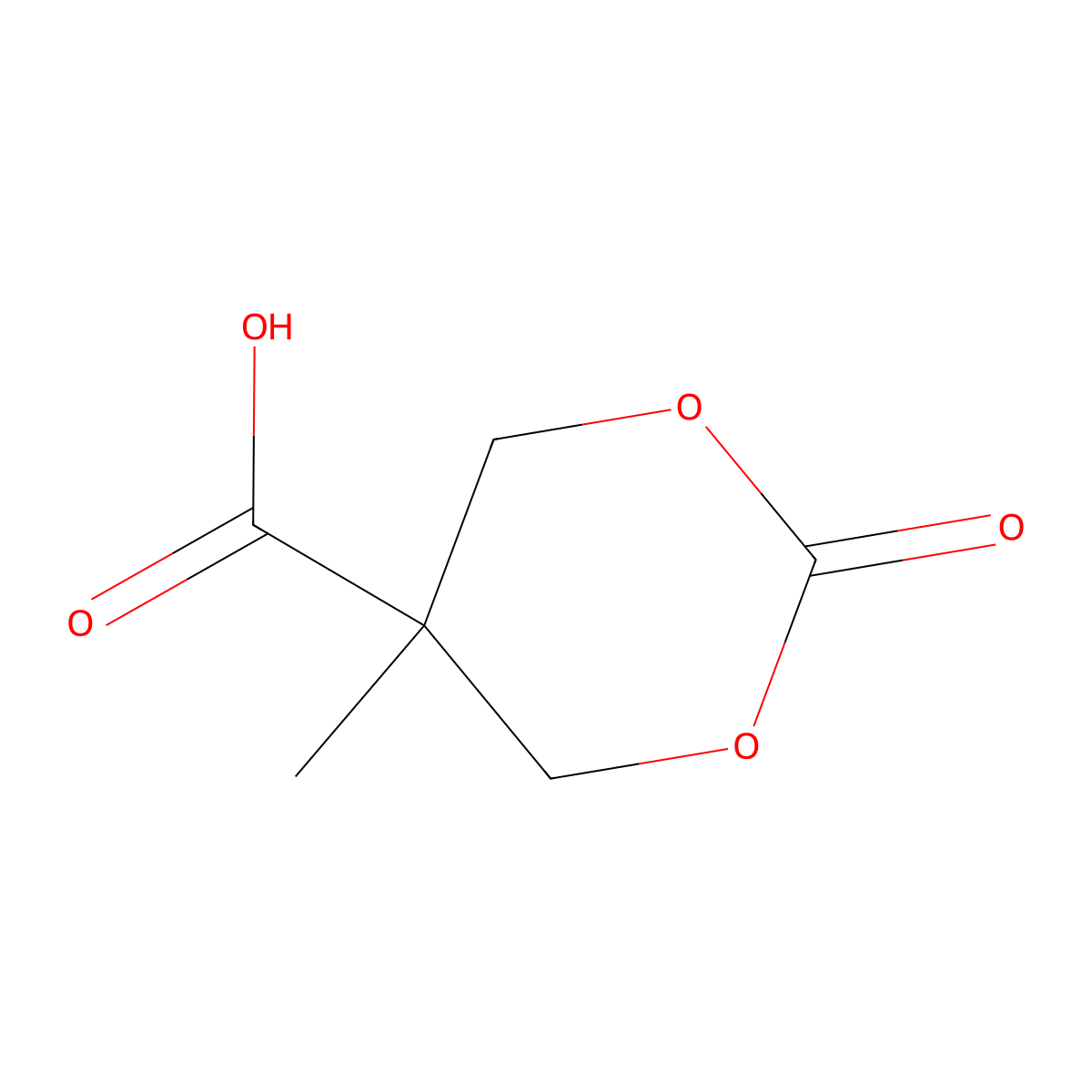 5-Methyl-2-oxo-1,3-dioxane-5-carboxylic acid molecular structure, CAS 507471-78-5