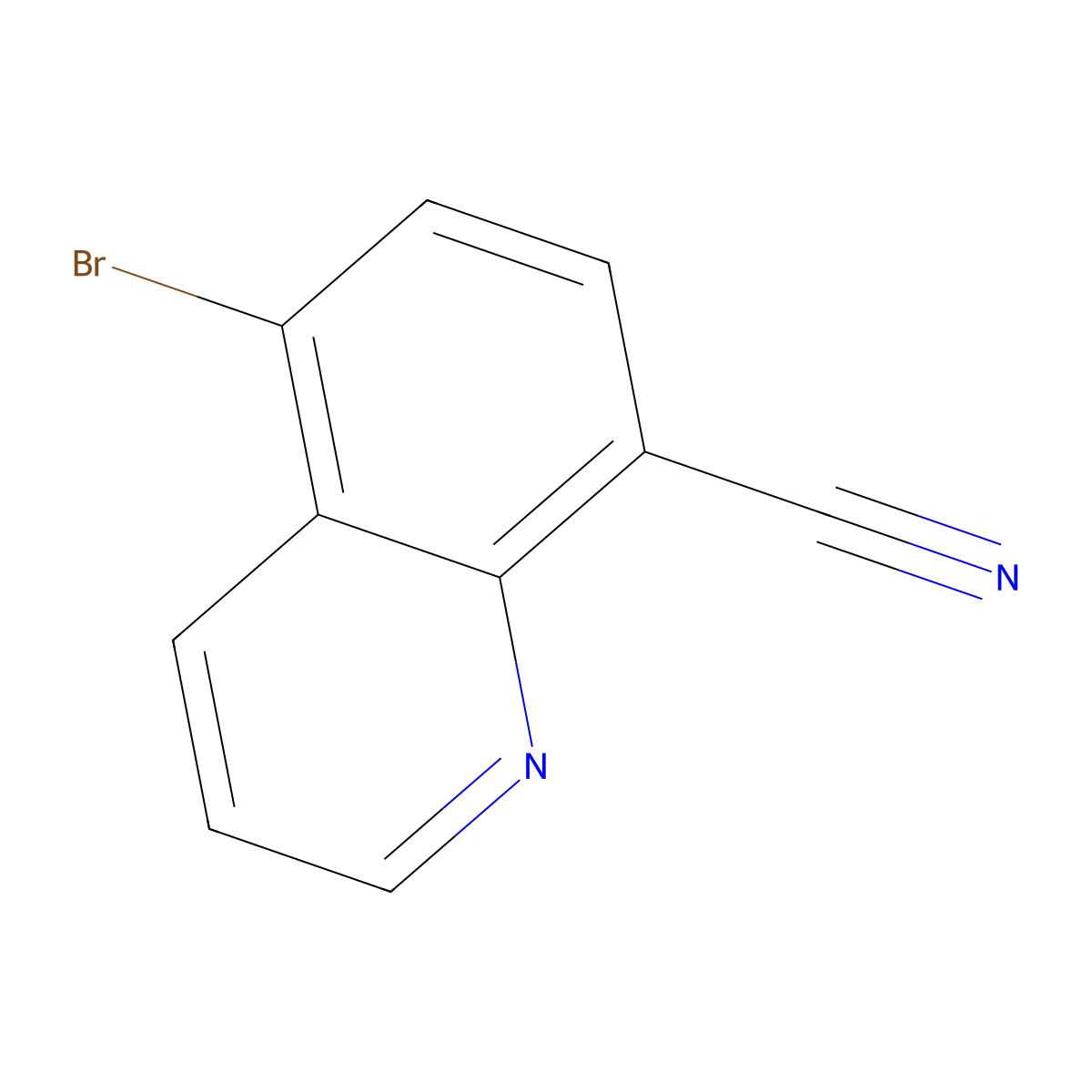 5-Bromoquinoline-8-carbonitrile molecular structure, CAS 507476-70-2
