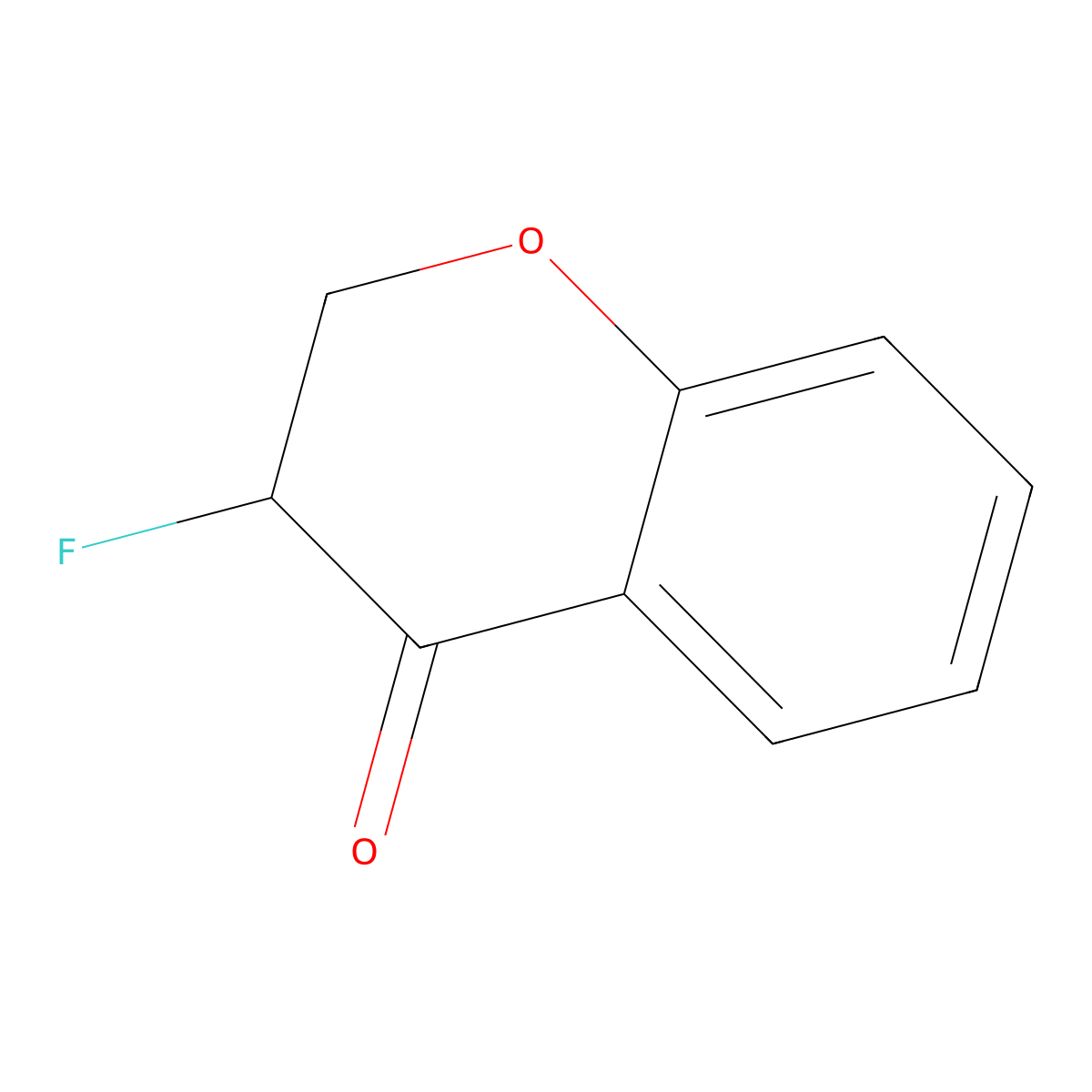 3-Fluorochroman-4-one molecular structure, CAS 507477-14-7