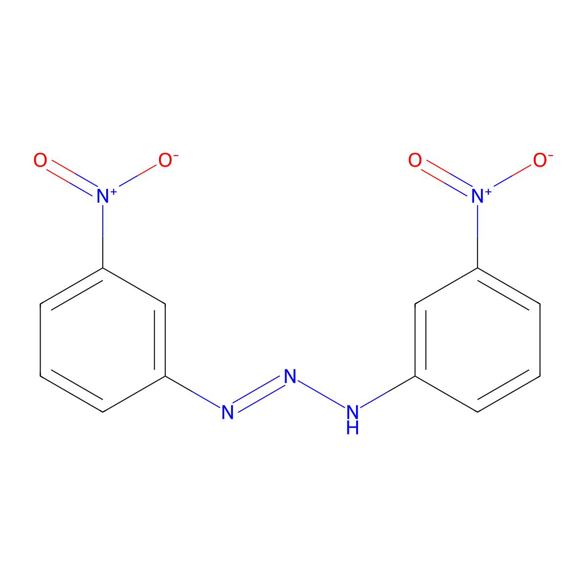 (1e)-1,3-Bis(3-nitrophenyl)triaz-1-ene molecular structure, CAS 5076-50-6