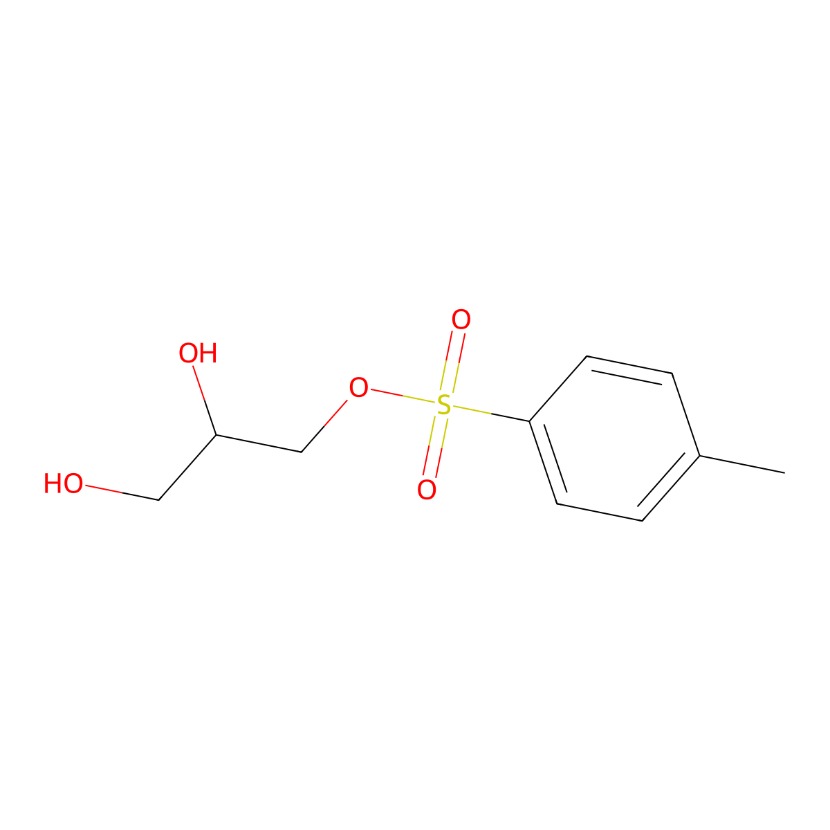 (S)-1-Tosyloxy-2,3-propanediol molecular structure, CAS 50765-70-3