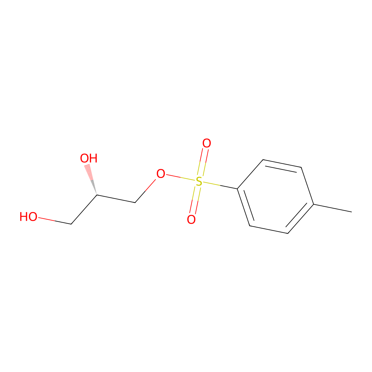 (S)-1-Tosyloxy-2,3-propanediol molecular structure, CAS 50765-70-3