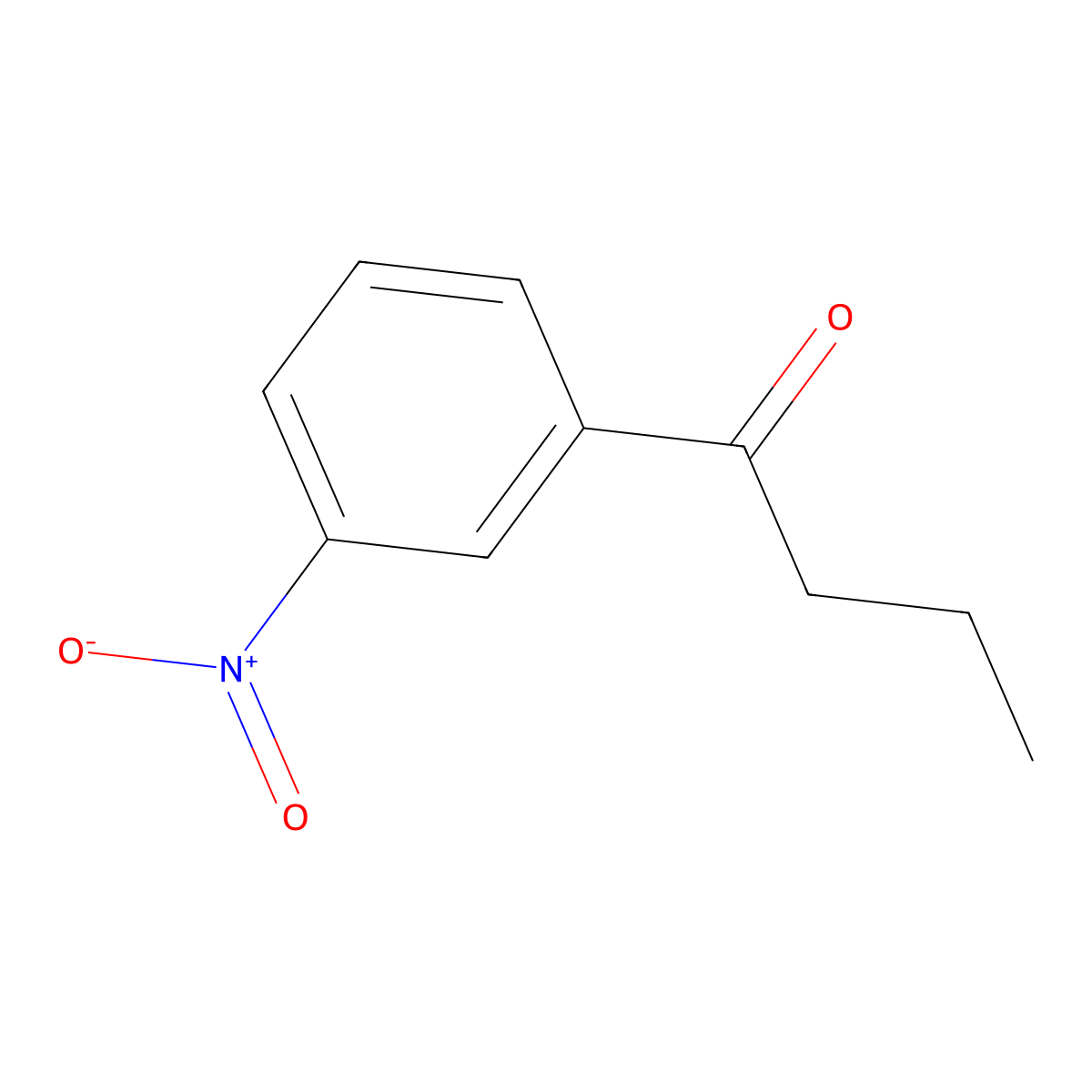 3'-Nitrobutyrophenone molecular structure, CAS 50766-86-4