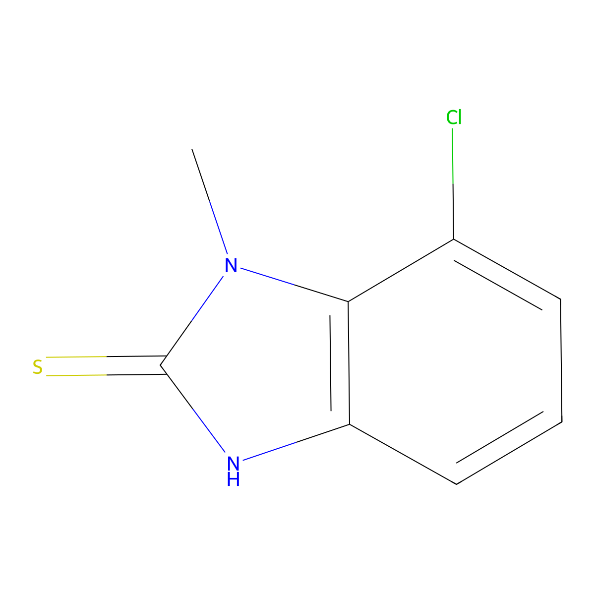 7-Chloro-1-methyl-1H-benzo[d]imidazole-2(3H)-thione molecular structure, CAS 50771-95-4