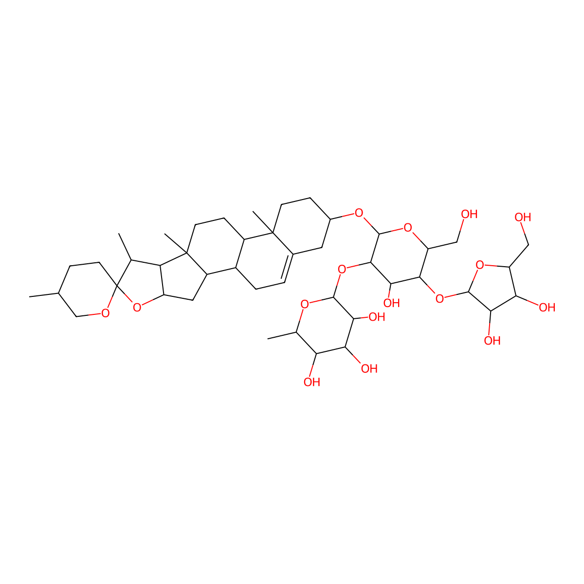 Polyphyllin I molecular structure, CAS 50773-41-6
