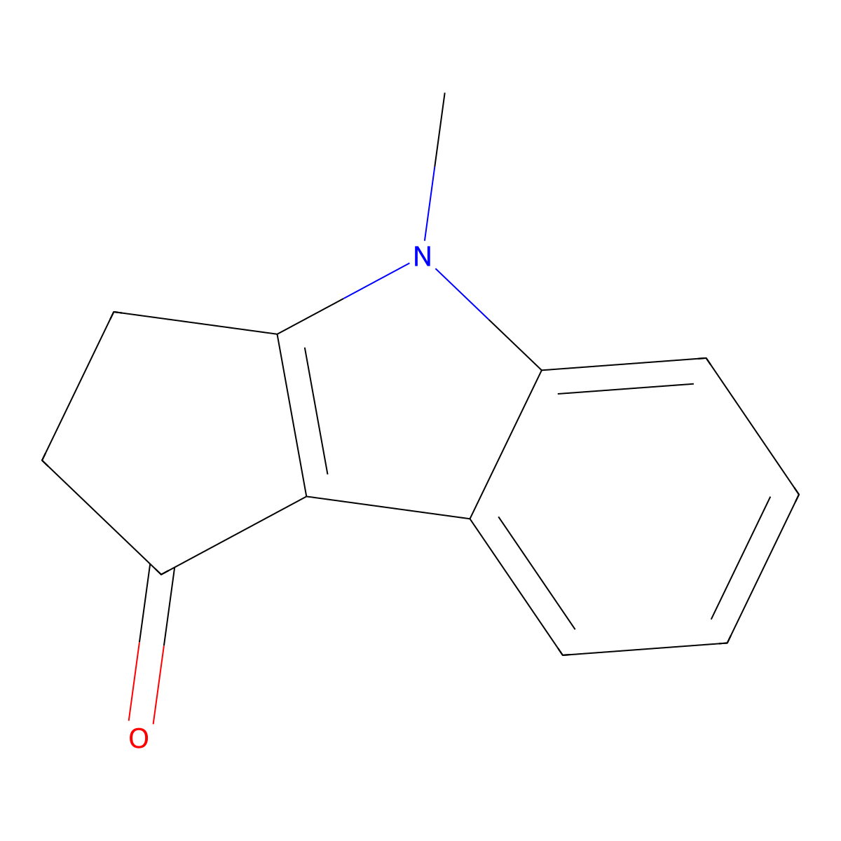 4-methyl-2,3-dihydrocyclopenta[b]indol-1(4H)-one molecular structure, CAS 50776-26-6