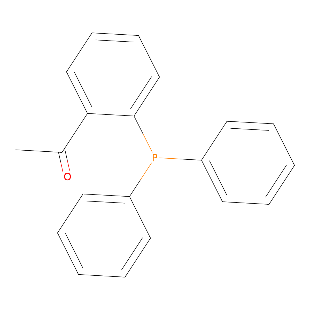 2'-(Diphenylphosphino)acetophenone molecular structure, CAS 50777-63-4
