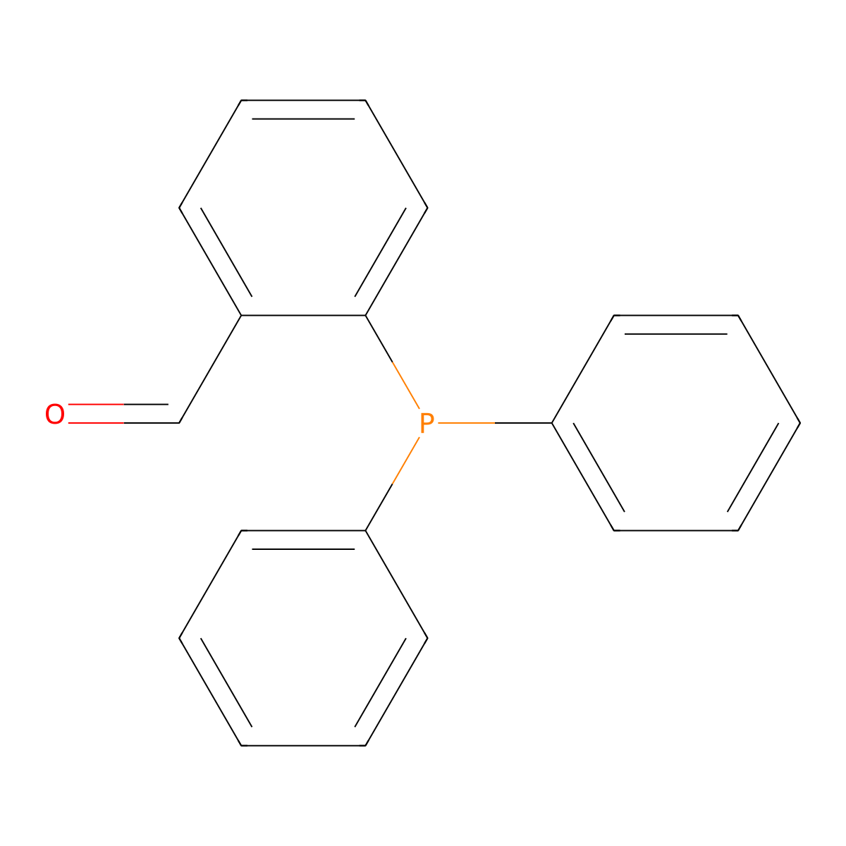 2-Diphenylphosphinobenzaldehyde molecular structure, CAS 50777-76-9