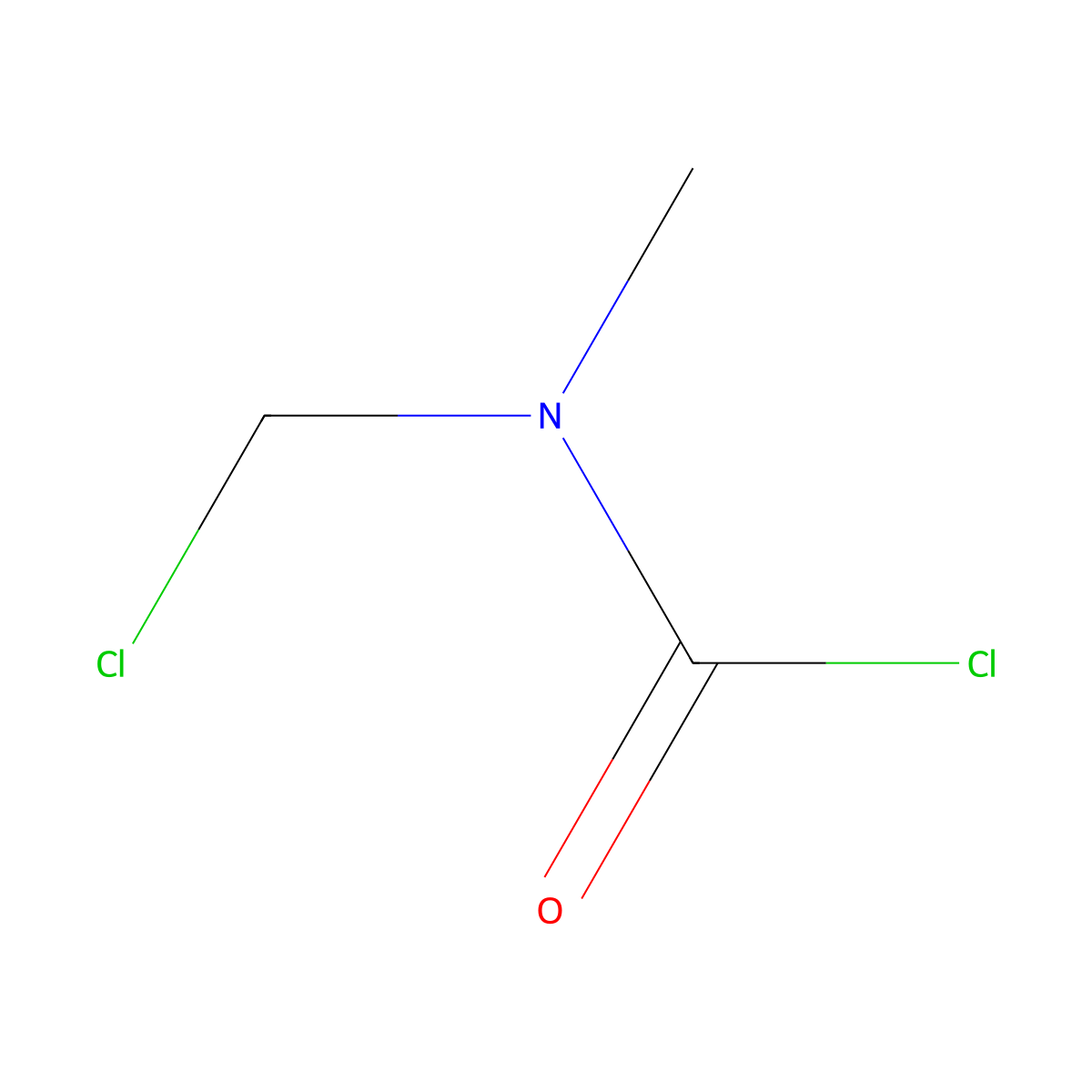 N-(chloromethyl)-N-methylcarbamoyl chloride molecular structure, CAS 50778-91-1