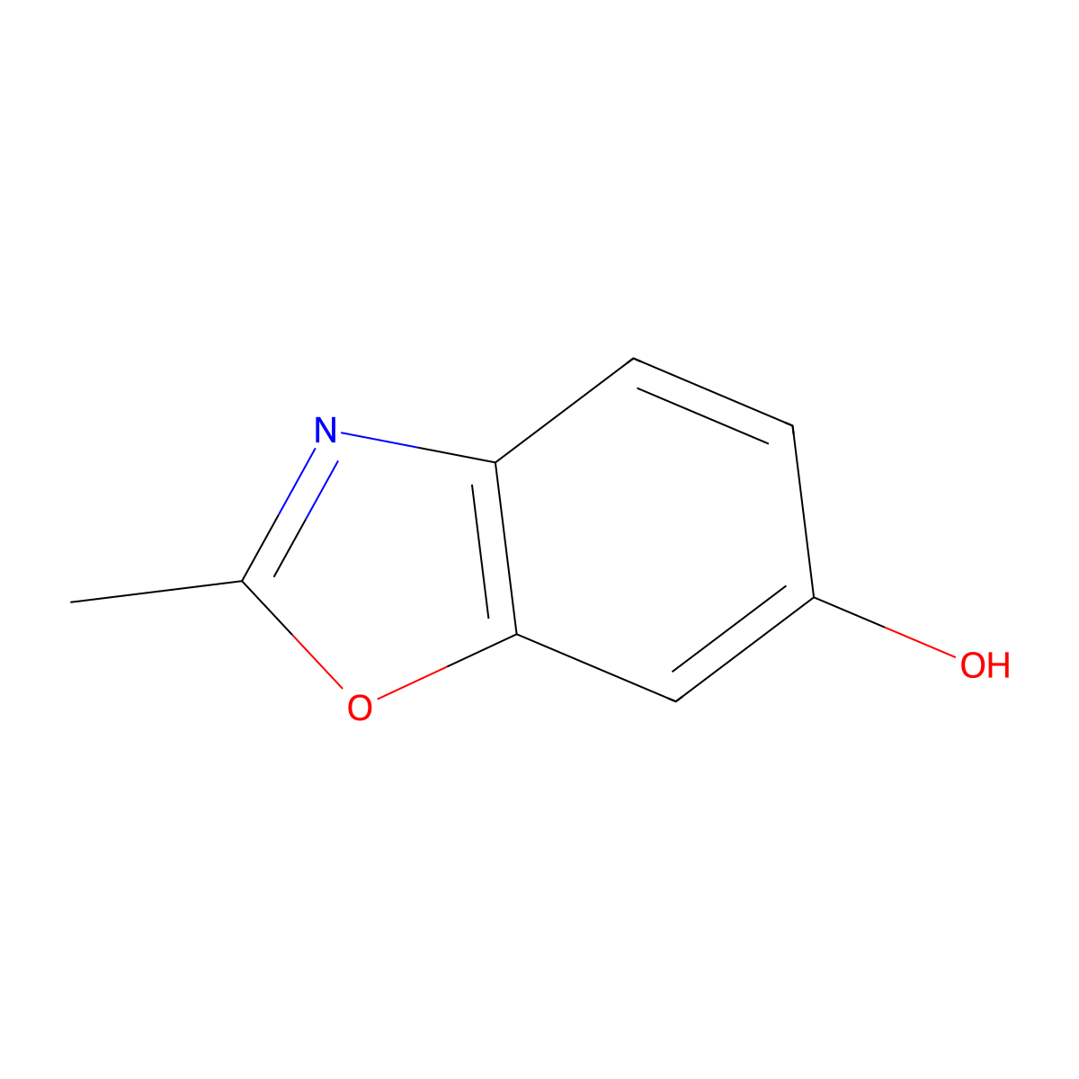 2-Methyl-1,3-benzoxazol-6-ol molecular structure, CAS 5078-07-9