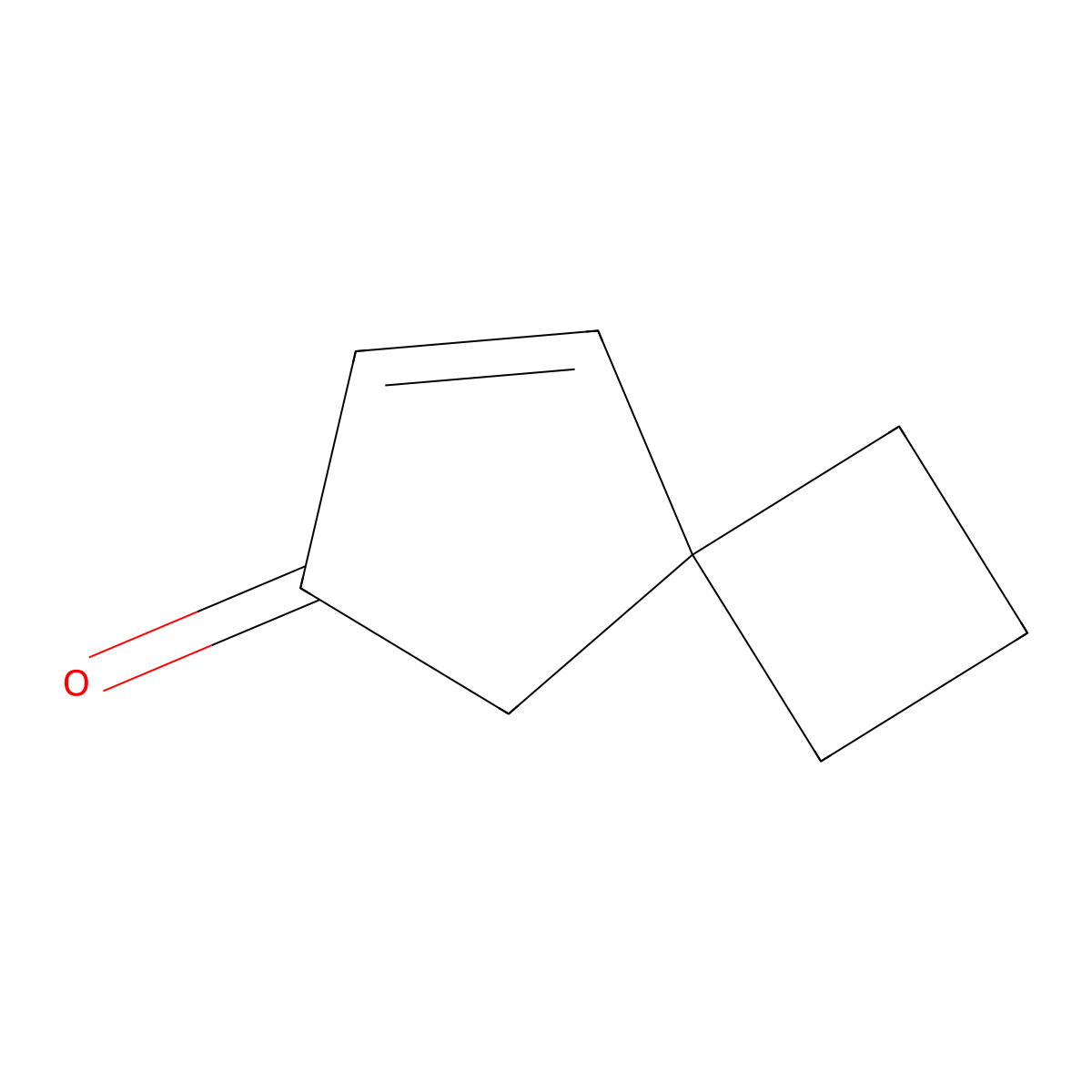 Spiro[3.4]oct-7-en-6-one molecular structure, CAS 50782-04-2