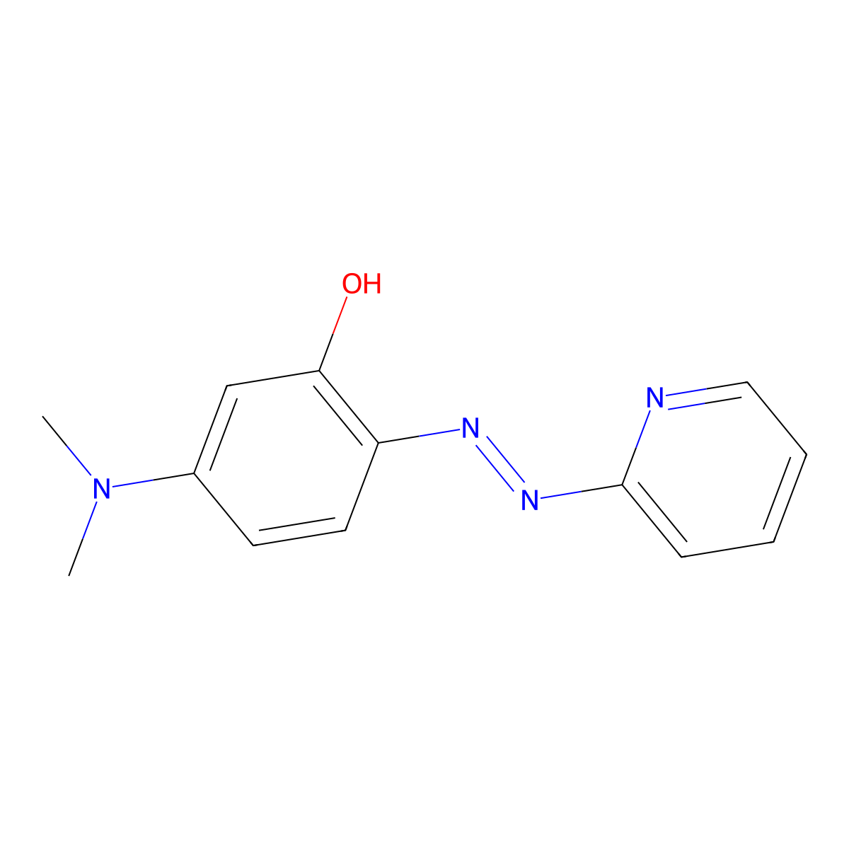2-(2-Pyridylazo)-5-dimethylaminophenol molecular structure, CAS 50783-80-7