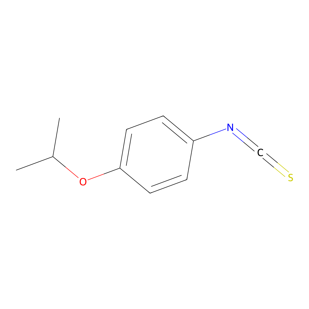 1-Isothiocyanato-4-(propan-2-yloxy)benzene molecular structure, CAS 50785-46-1