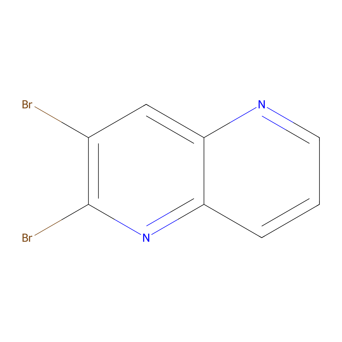2,3-Dibromo[1,5]naphthyridine molecular structure, CAS 50786-29-3