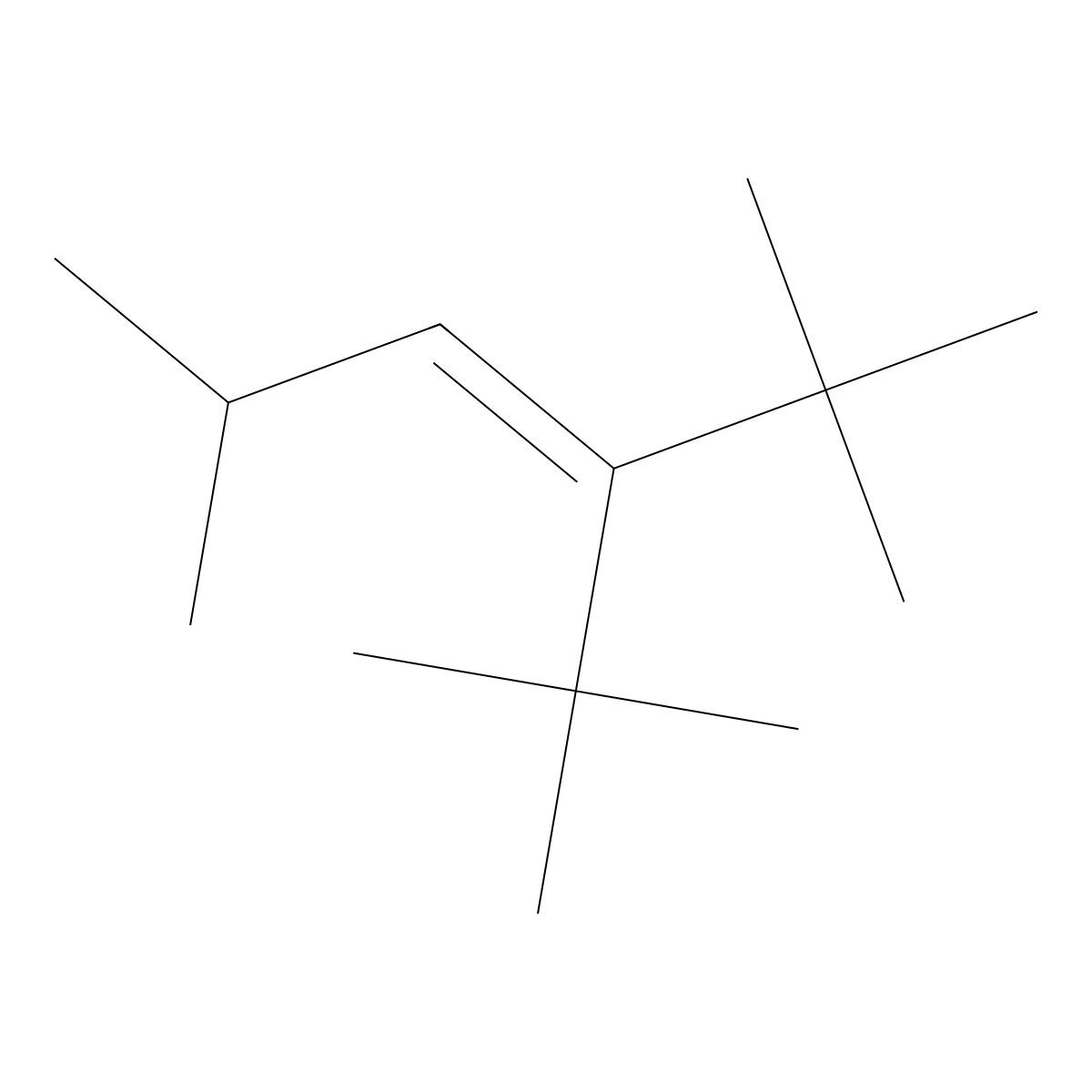 2,2,5-Trimethyl-3-(t-butyl)-3-hexene molecular structure, CAS 50787-12-7